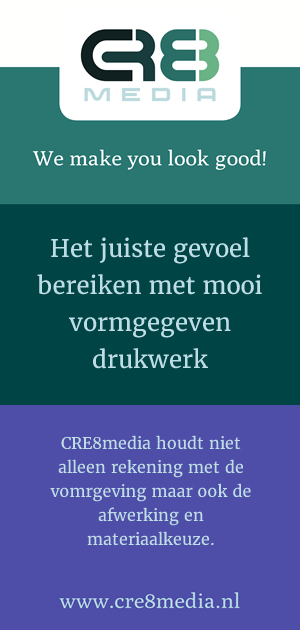 Het juiste gevoel bereiken met mooi vormgegeven drukwerk van CRE8media